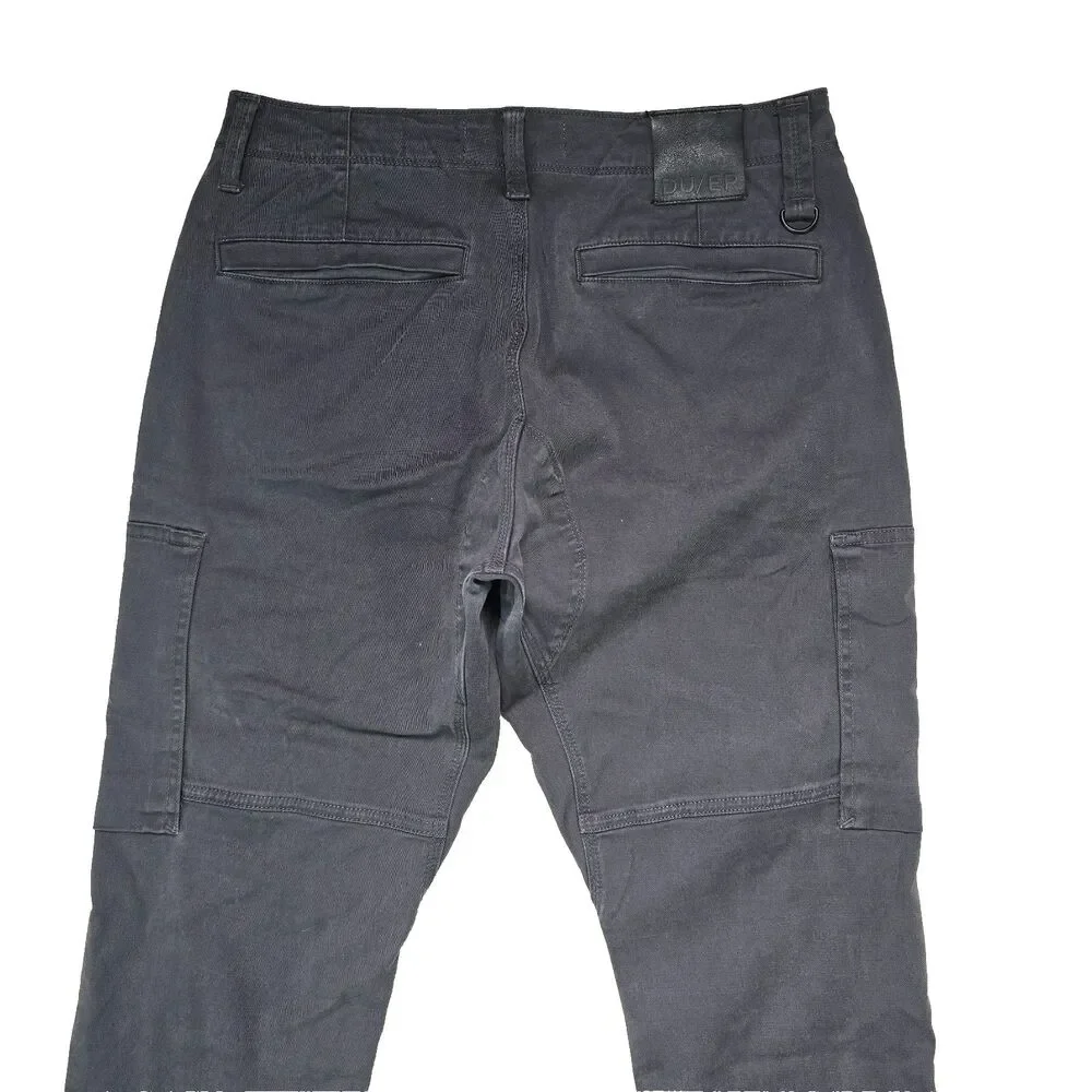 DUER Pants Mens 32x32 Gray Live Free Adventure Cargo Joggers Tapered Slim Hiking